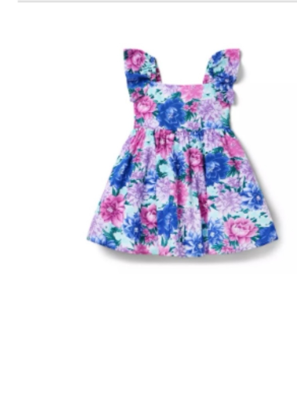 Janie and Jack Floral Dress Top in Pink, Purple, Green